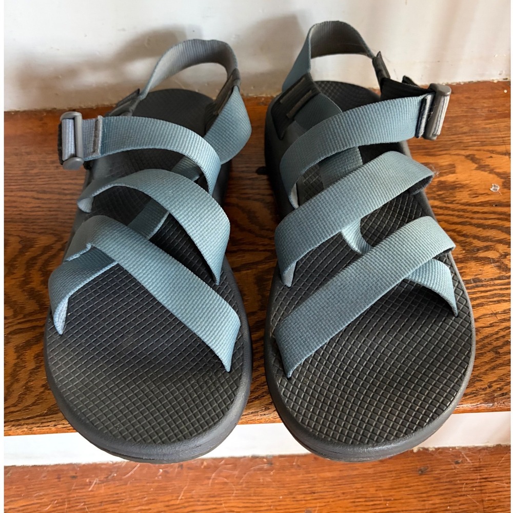 Chaco Z/Cloud Mens 11 Blue Grey Hiking Sport Sandals J106765